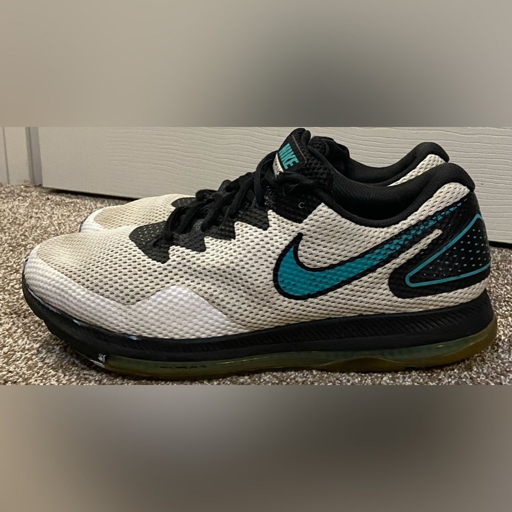 Nike Zoom All Out Low 2 White Clear Jade Black AJ0035-101 Turquoise Running Sz13